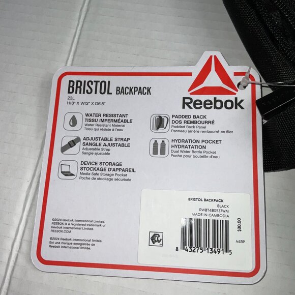 New w/tags ReeBok Bristol Backpack - Picture 10 of 12